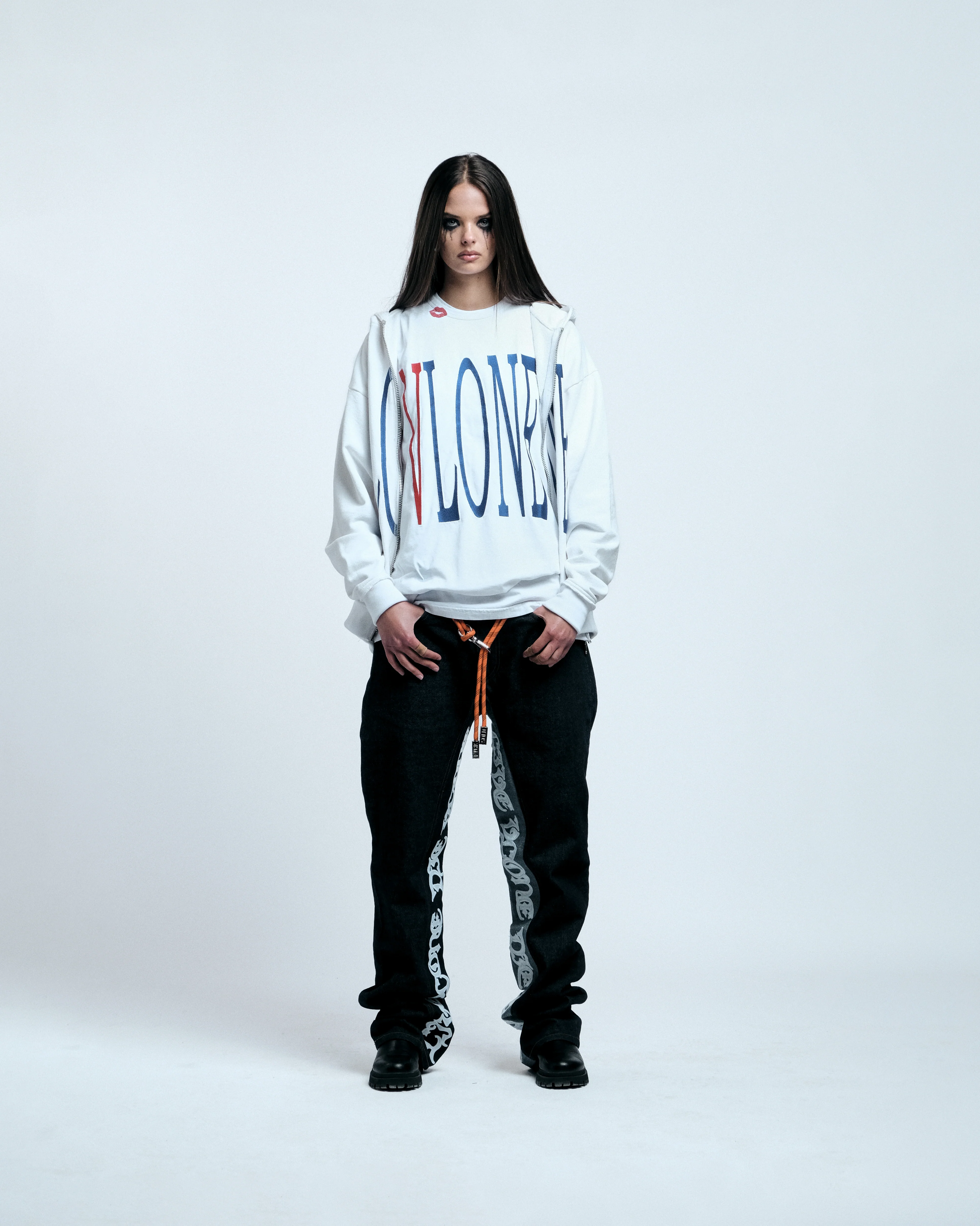 RED LIPSTICK OG EMBROIDERED ZIP-UP HOODIE - Image 12
